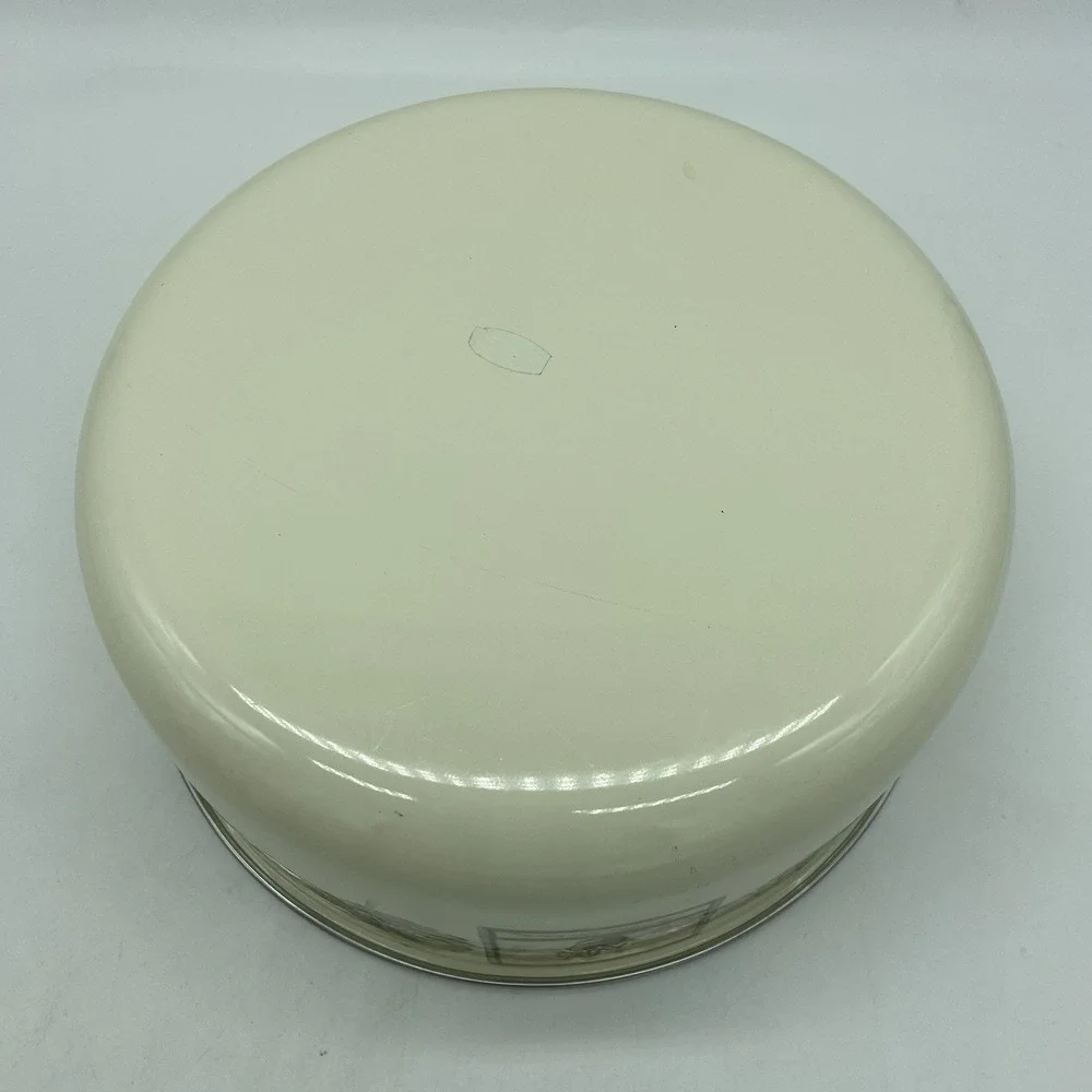 Pfaltzgraff Naturewood Set Of 2 Enamel Metal Nesting Storage Mixing Bowls No Lid